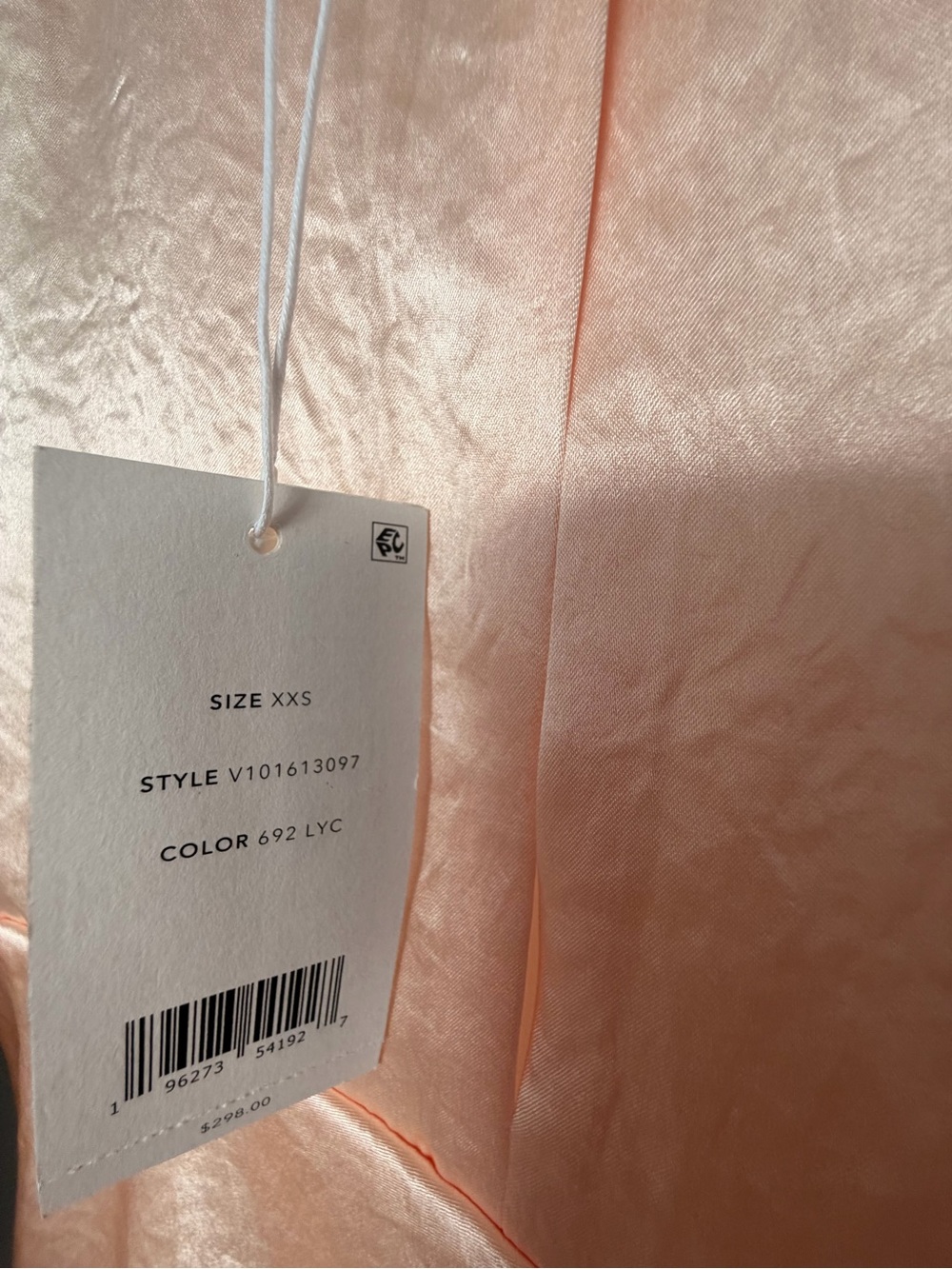 Vince Sleeveless Satin Shell Top in Peach Blush - Picture 4 of 4